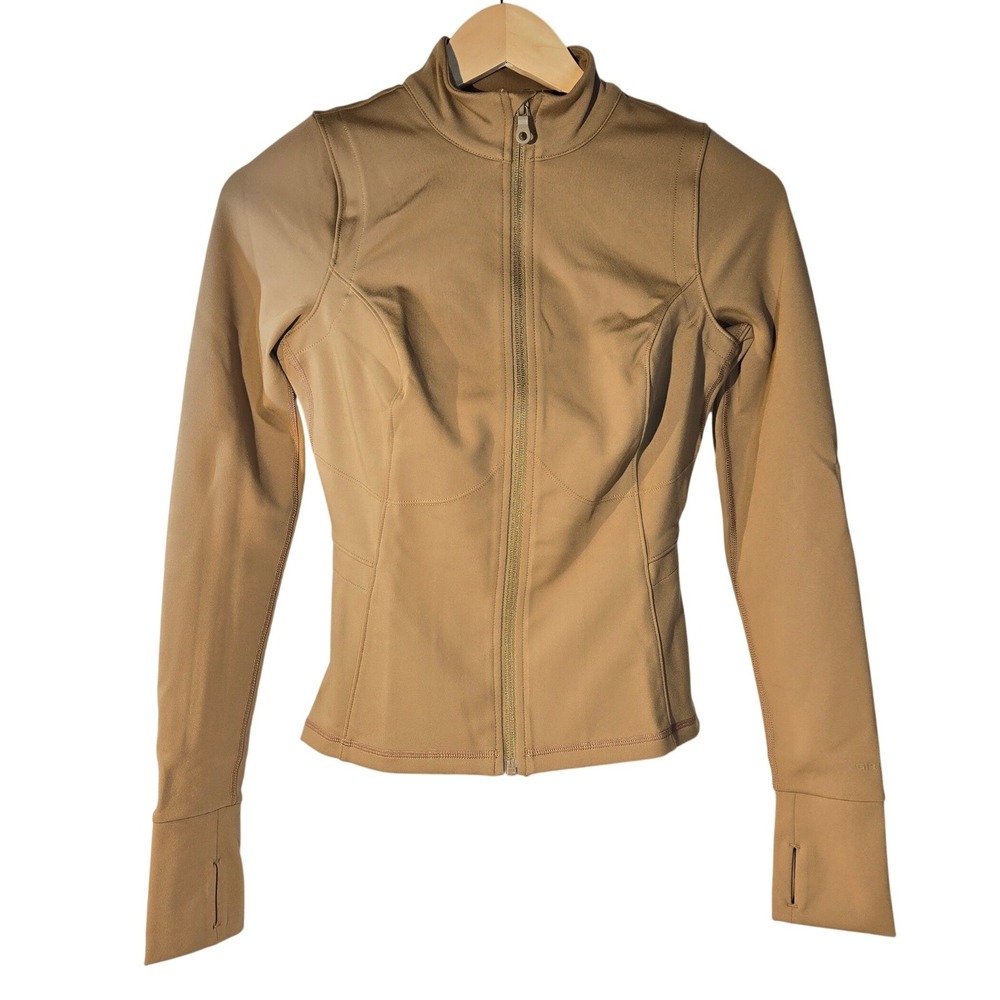 Girlfriend Collective Parker Seamed Jacket Sepia Brown XS 6230-SEP-XS NWT